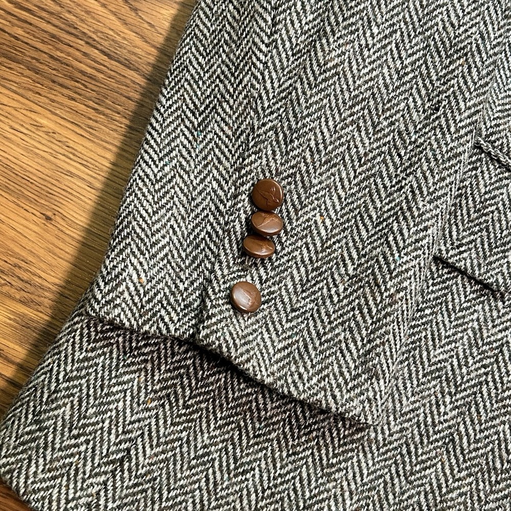 Christopher Dawes Harris Tweed Hunting Shooting Wool Jacket Blazer Mens 42 Reg - Picture 4 of 16